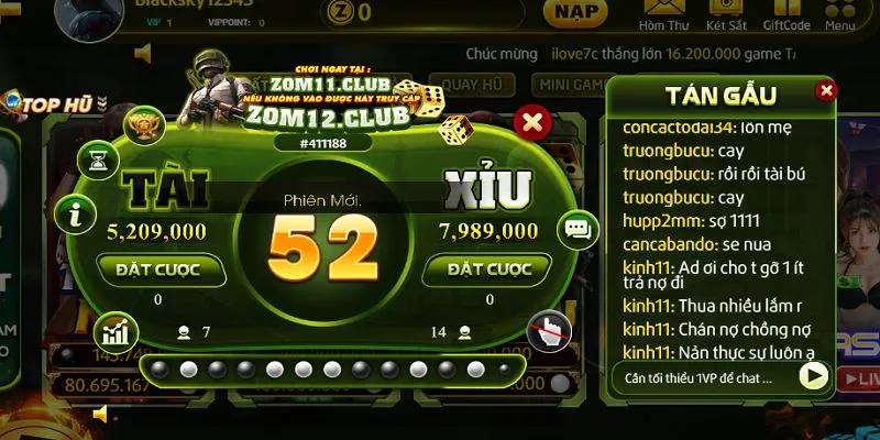 Tài Xỉu ZOMCLUB - Chơi Đơn Giản, Tiền Thưởng Hậu Hĩnh